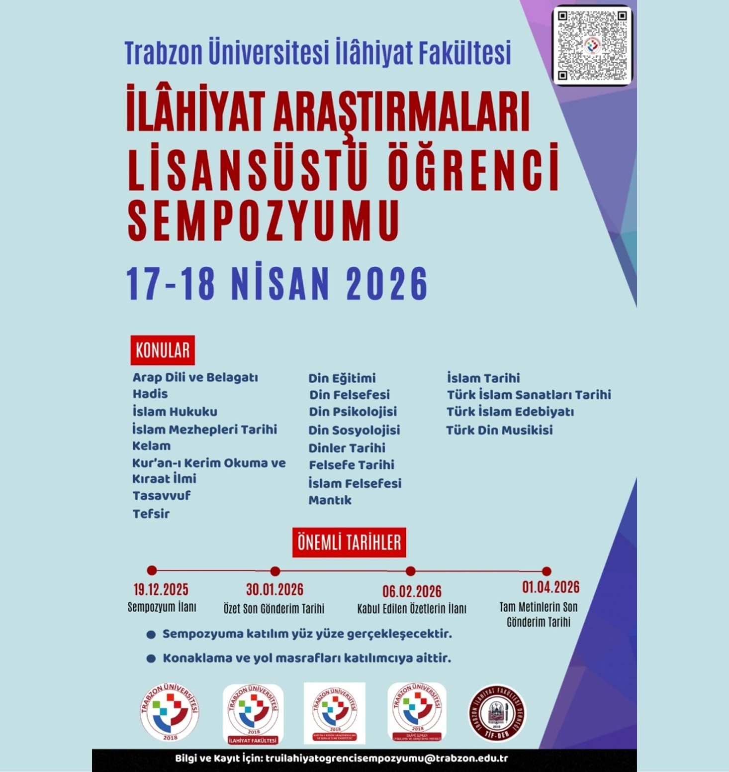 İlahiyat Araştırmaları Lisansüstü Öğrenci Sempozyumu