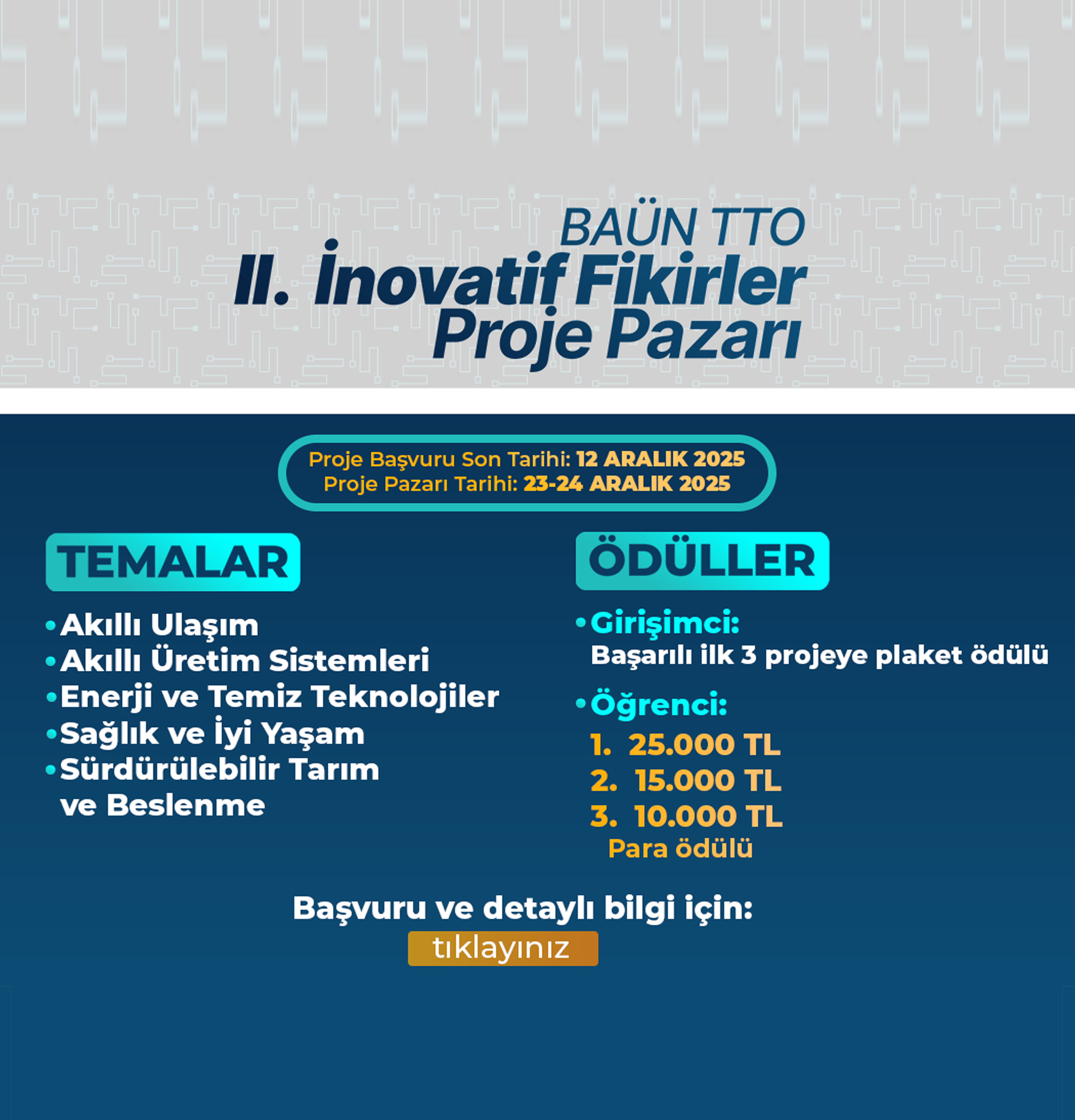 BAÜN TTO II. İnovatif Fikirler Proje Pazarı