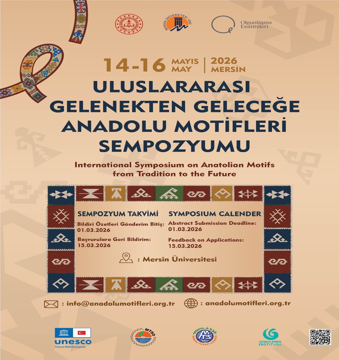 GELENEKTEN GELECEĞE ANADOLU MOTİFLERİ SEMPOZYUMU