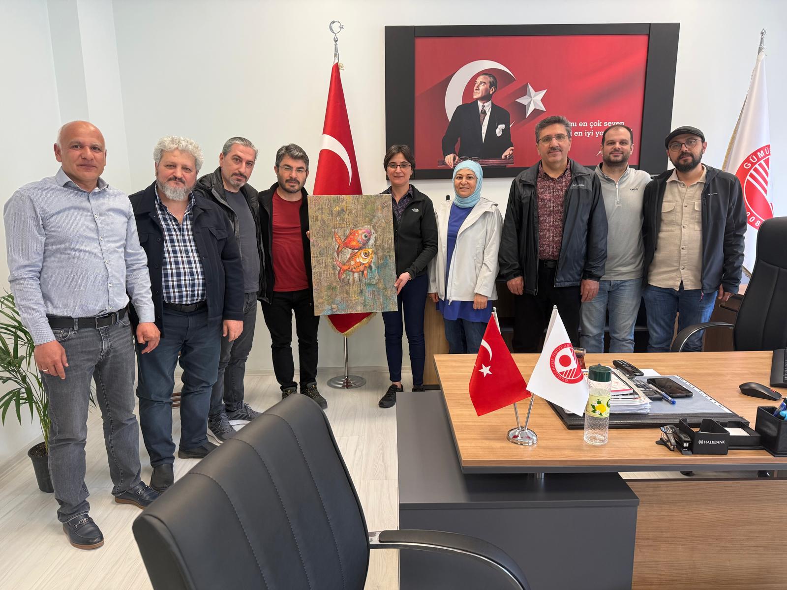 Jeoloji Mühendisliği Ana Bilim Dalı Tarafından Enstitü Müdürümüze Hayırlı Olsun Ziyareti
